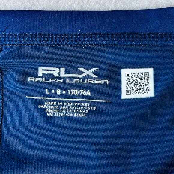 RLX Ralph Lauren Women's Golf Skort 15" Size L Faux Wrap Stretch Jersey Tennis - Picture 11 of 16